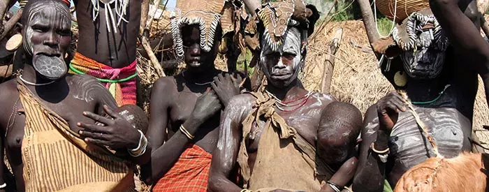 Mursi Tribe Village